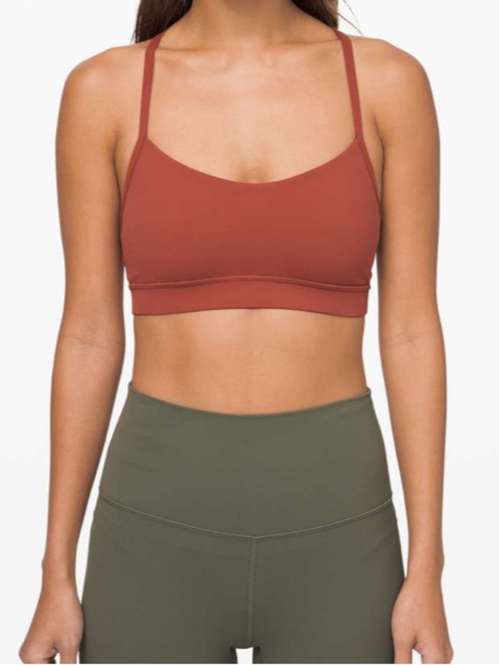 Lululemon Flow Y Bra *Nulu in Rustic Clay size 4 or 6?